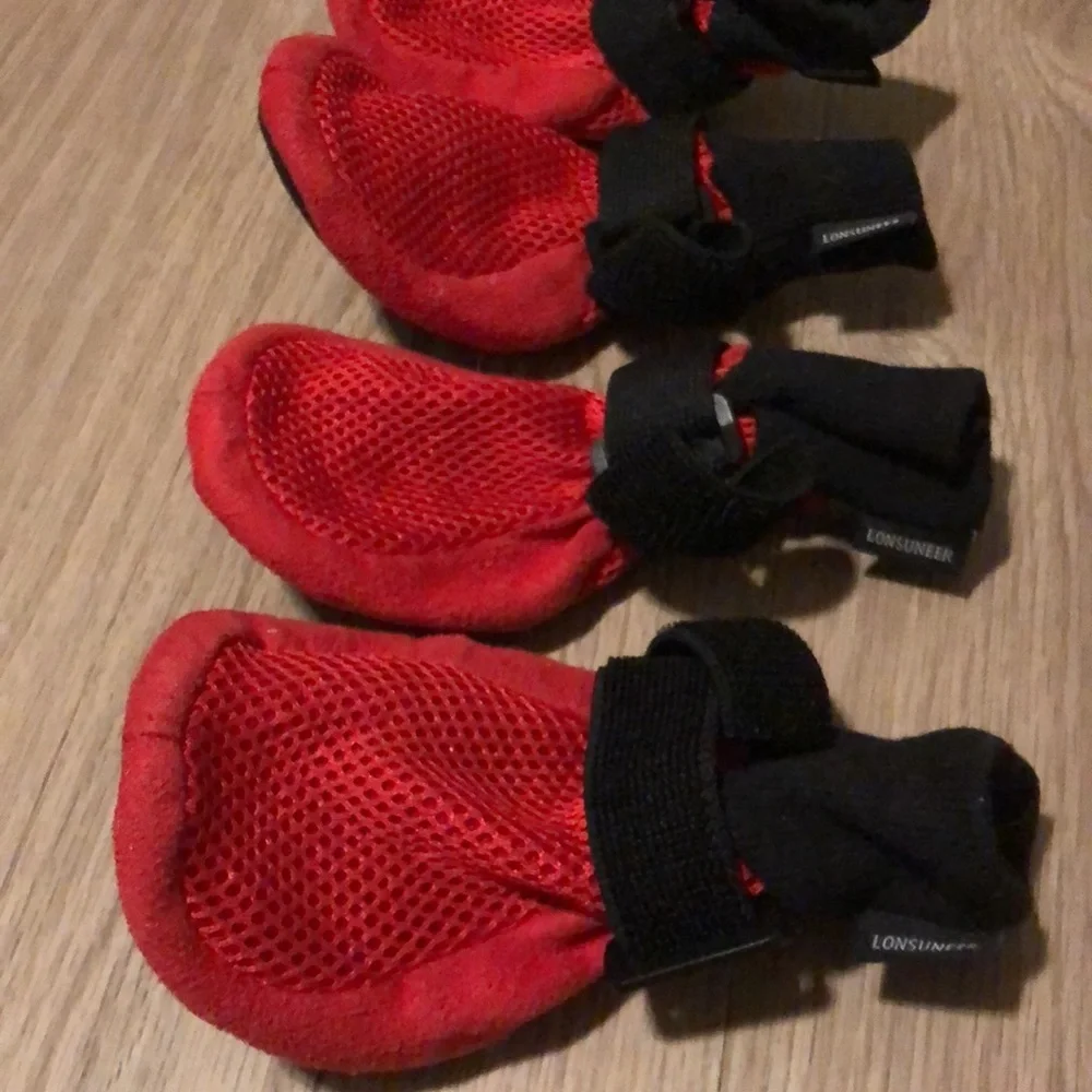 Lonsuneer Dog Foot Protectors & A Harness Size Medium